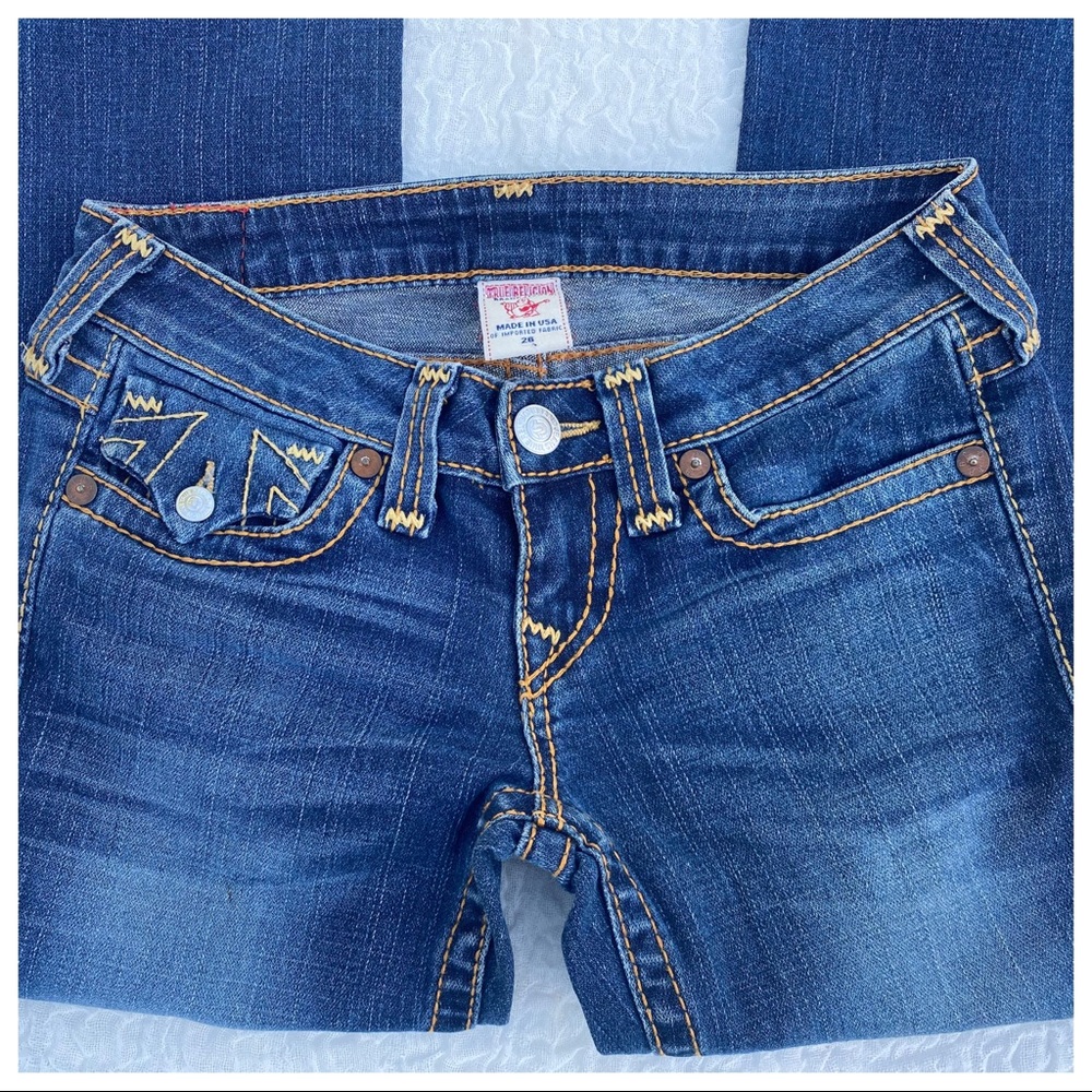 ๐HP 26/31 True Religion โBILLY BIG Tโ Straight Jeans - Picture 5 of 16